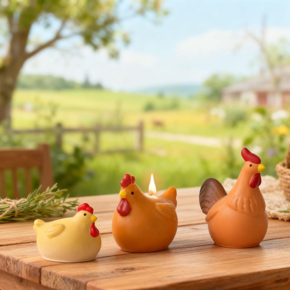 3D Chicken Candle Silicone Mol - مراجعة Resin Art Furniture وسعره