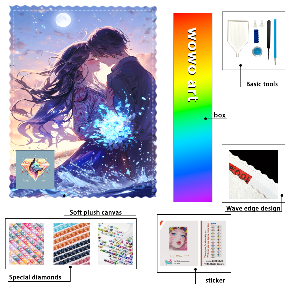 【Piu Diamond Art】The lovers un - مراجعة Resin Art Under 100 وسعره