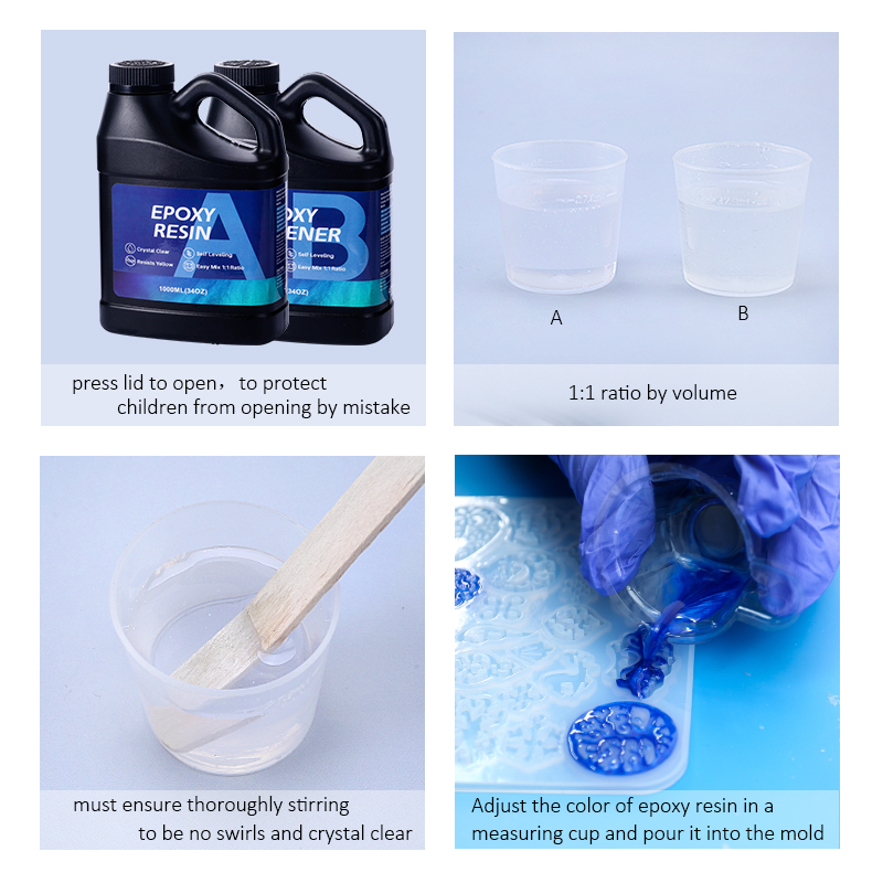 2000ML Epoxy Resin Kit 1:1 Rat - مراجعة Resin Art Ratio وسعره
