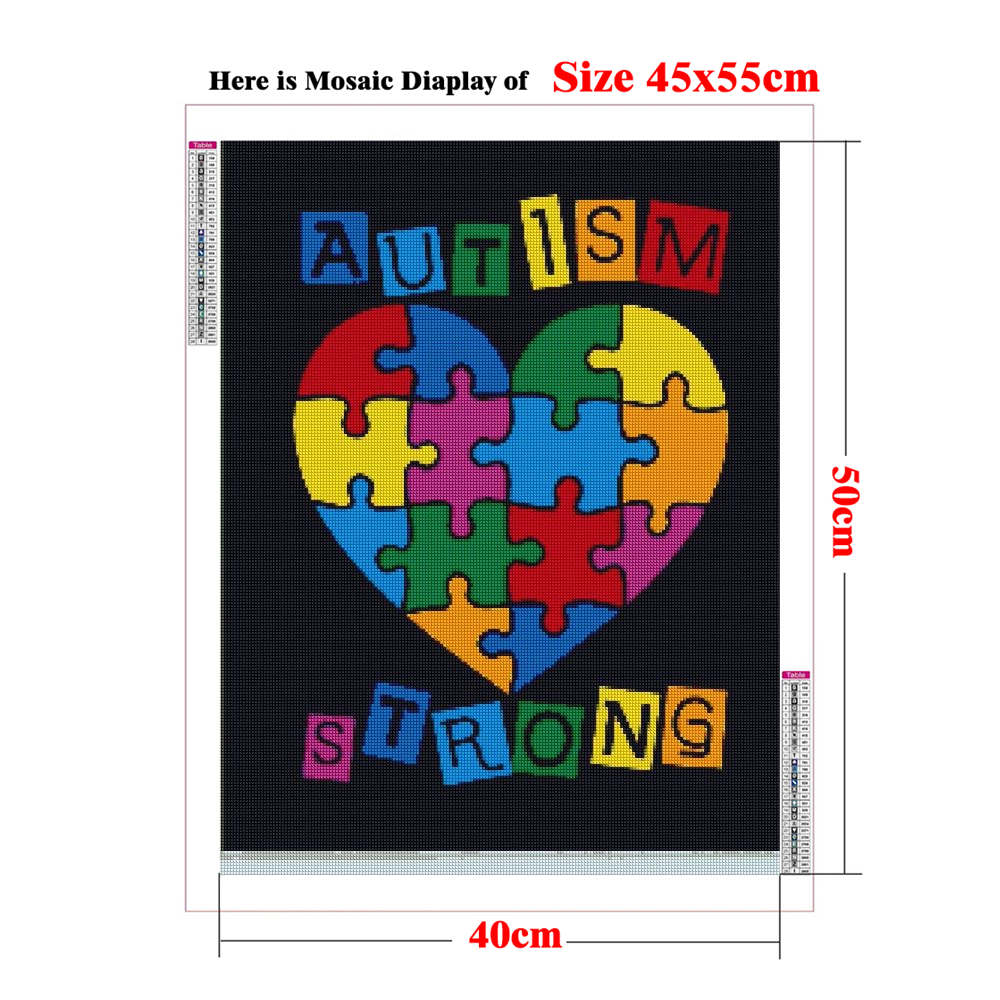 Autism Awareness Posters 5D Ad - مراجعة Resin Art Quote وسعره
